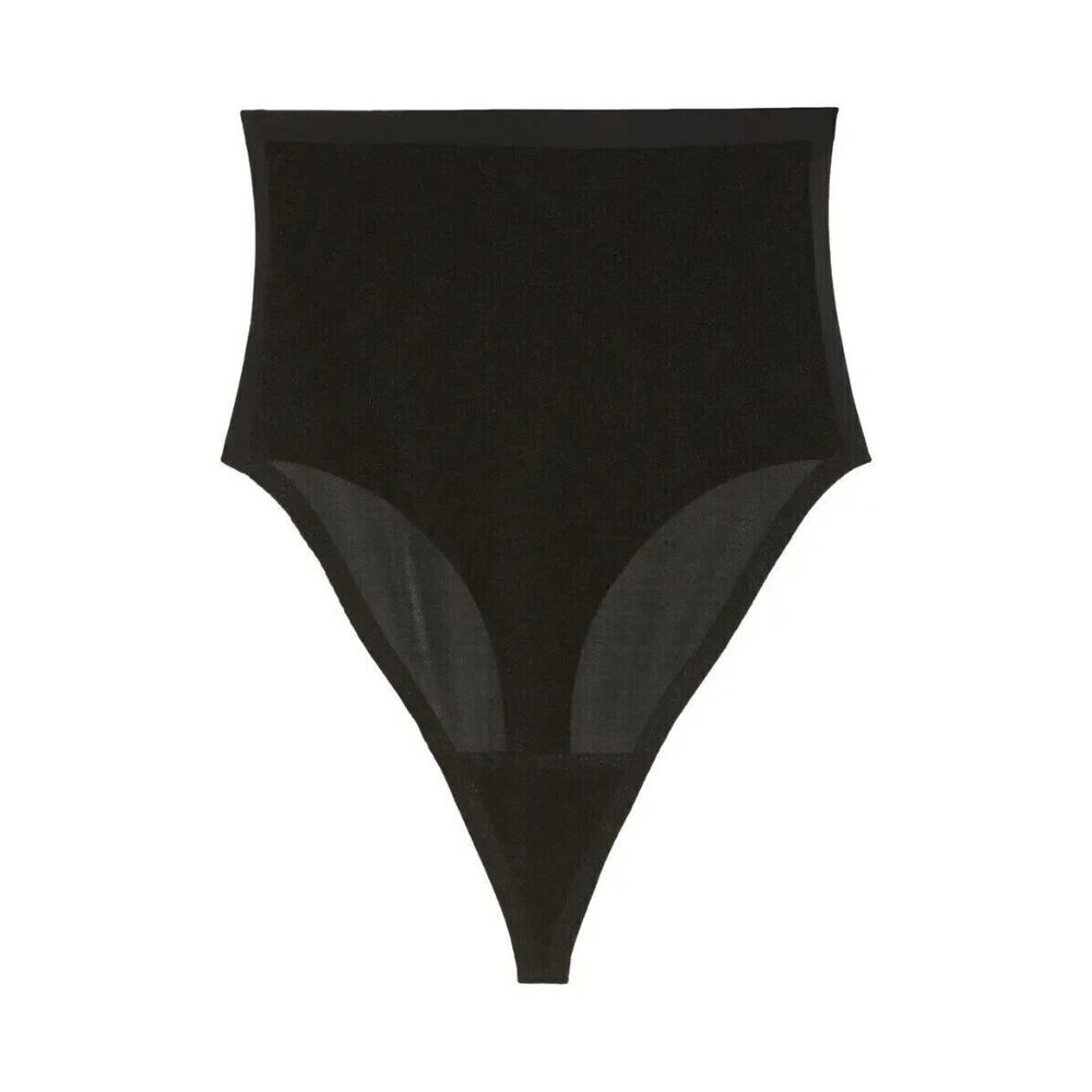 SKIMS Power Mesh High Waist Thong Sz Small Onyx SH-HWT-0251 Underwear Shapewear